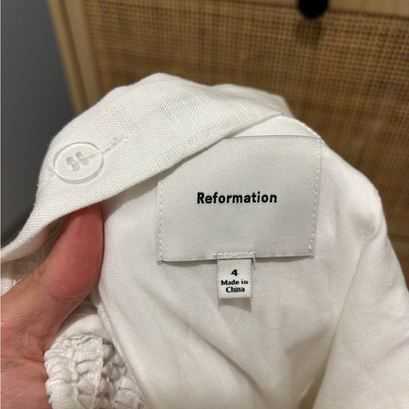 Reformation Everett Linen Midi Sundress white - Picture 15 of 16